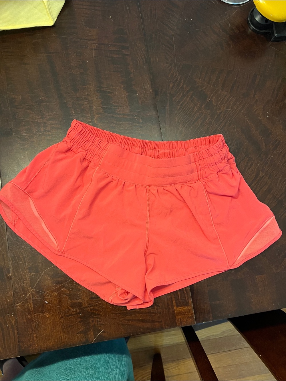 lululemon athletica Coral Pink Athletic Shorts with Elastic Waist